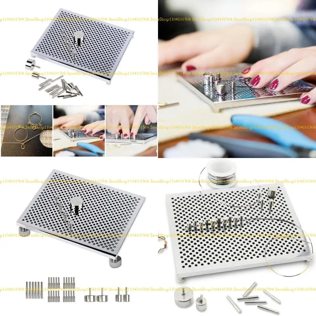 

15YC Wire Bending Board Aluminum Wires Jig Wire Looping Set for Necklace Ornaments