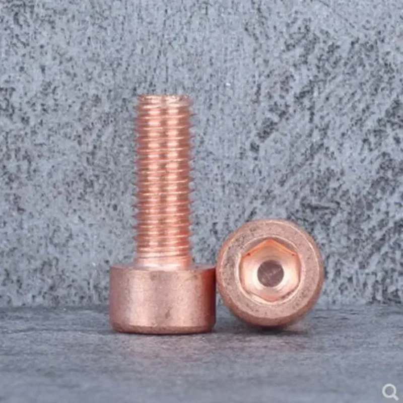 5 قطعة-10 قطعة DIN912 T2 النحاس عرافة المقبس المسمار M2 M2.5 M3 M4 M5 M6 مسدس ألين غطاء رئيس آلة البراغي #4