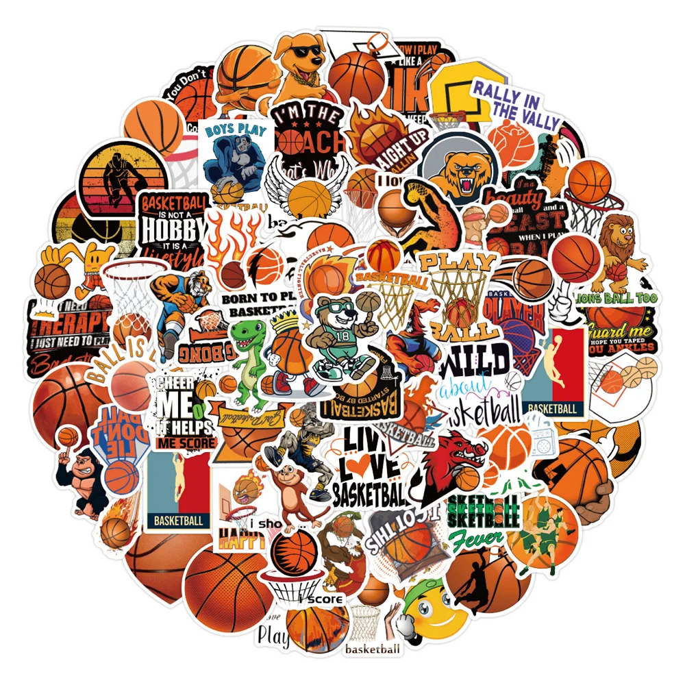 10/30/50PCS New Love Basketball Graffiti Stickers Waterproof Luggage Notebook Skateboard Refrigerator Stickers Wholesale
