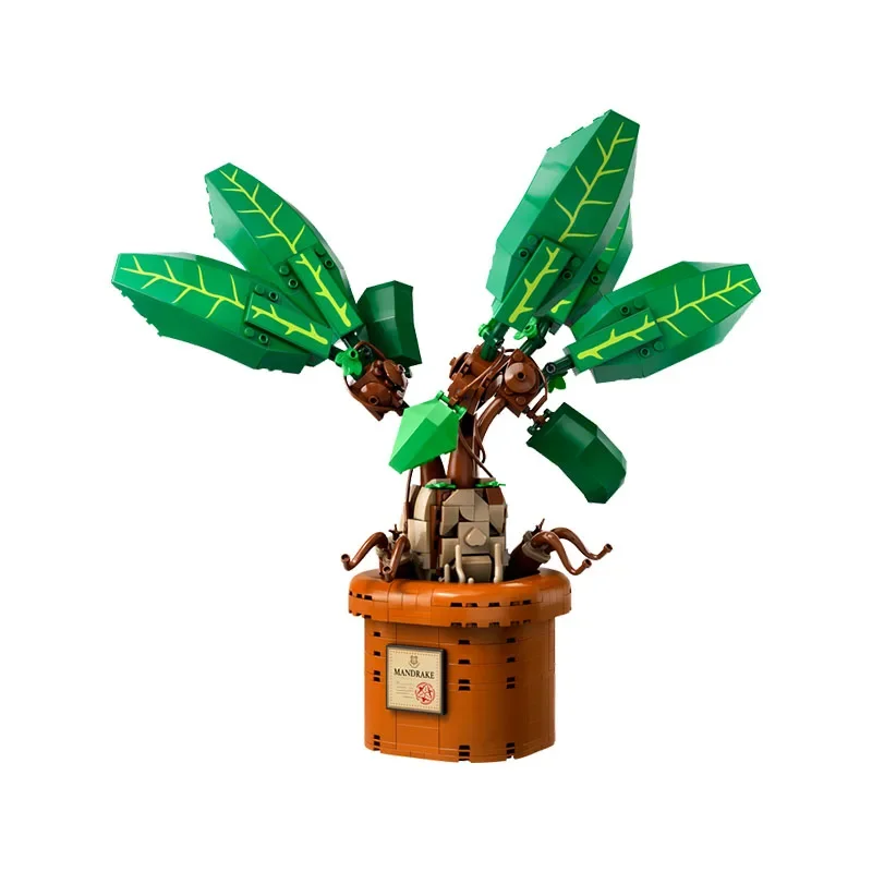 579pcs Harry Mandrake Modello Moc Building Blocks Mattoni Fai da te Assemblaggio creativo Pianta Decorazione del desktop Giocattolo Regalo educativo per bambini