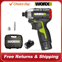 Worx Cordless Impact Screwdriver WU132 140Nm 12v 3300rpm Brushless Motor Adjust Torque Univeral Battery Pack Screwdriver