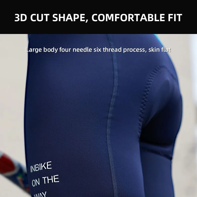 INBIKE New MTB Cycling Bib Shorts Women Summer Biking Pants Clothing Bicycle Shorts Padded Road Bike Mountain Pants with Padding