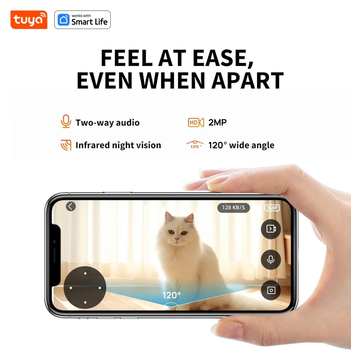 4L Tuya Smart Automatic Cat Feeder:3MP HD Camera,APP Control,pet Recognition,Timed Feed,Precise Portion,Jam-Free10S Voice Record