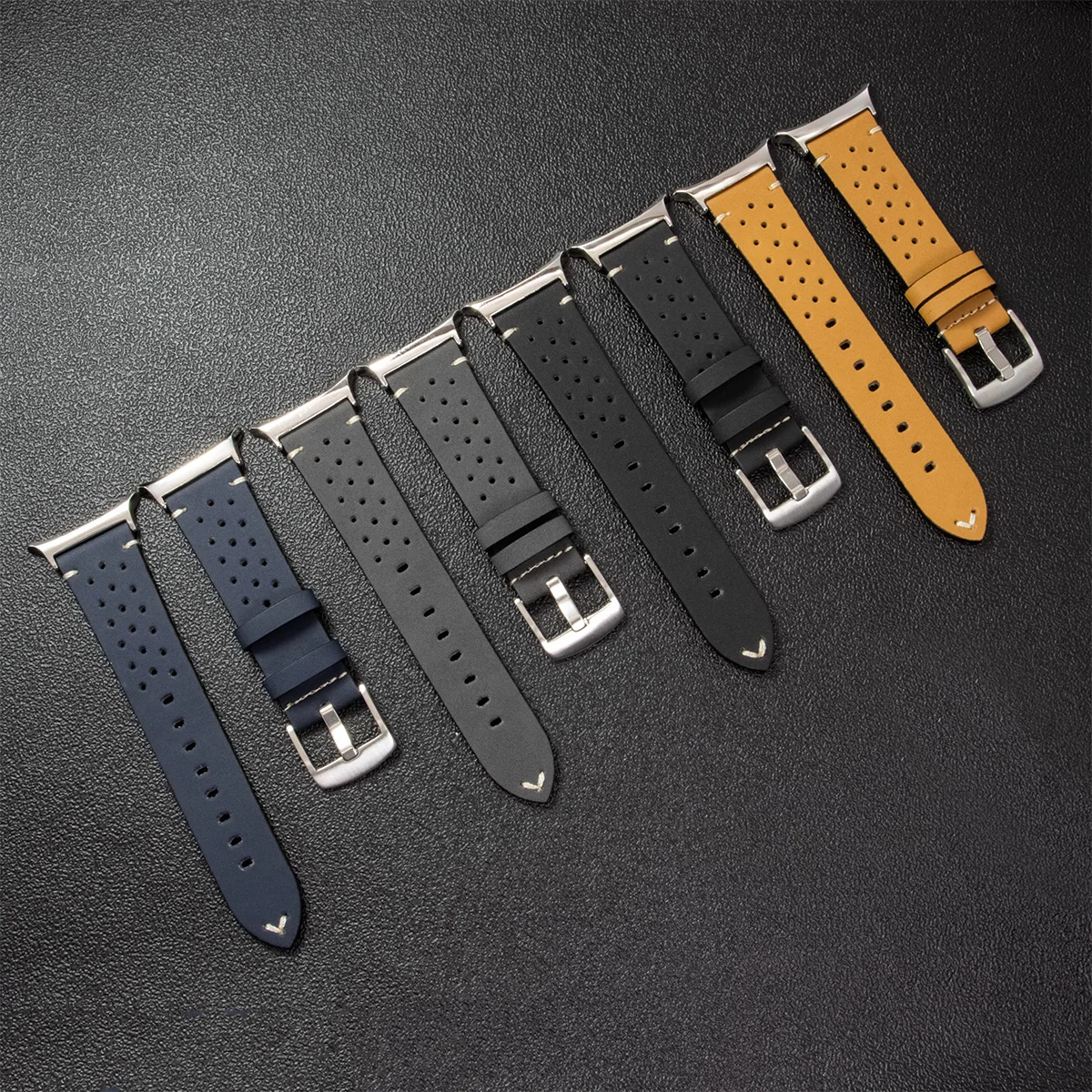 Leather Watchband for Samsung Galaxy 7 Ultra 47mm Wristband Replacement Porous Breathable Cowhide ULTRA Watch Strap Accessories