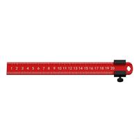 Q22B Woodworking Ruler Metal Slide Stop Ruler Sliding Ruler Measurement Scriber Gauge