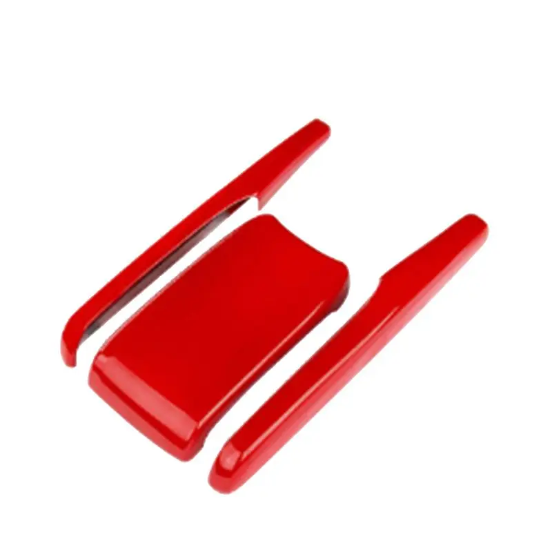 Unique 3 PCS Red Car Central Console Interior Sticker Central Console Armrest Box Trim Cover For Honda Civic 10Th 2016-2021
