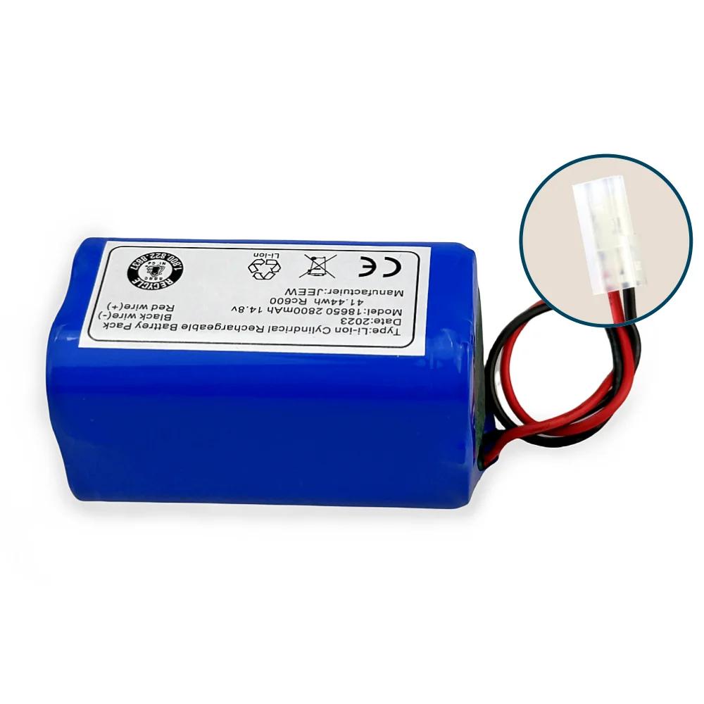 14.8V 2800/4800/6800mAh Li-ion Battery 4S1P Rechargeable Battery Pack Suitable for Sweeping Robot Replacement Battery