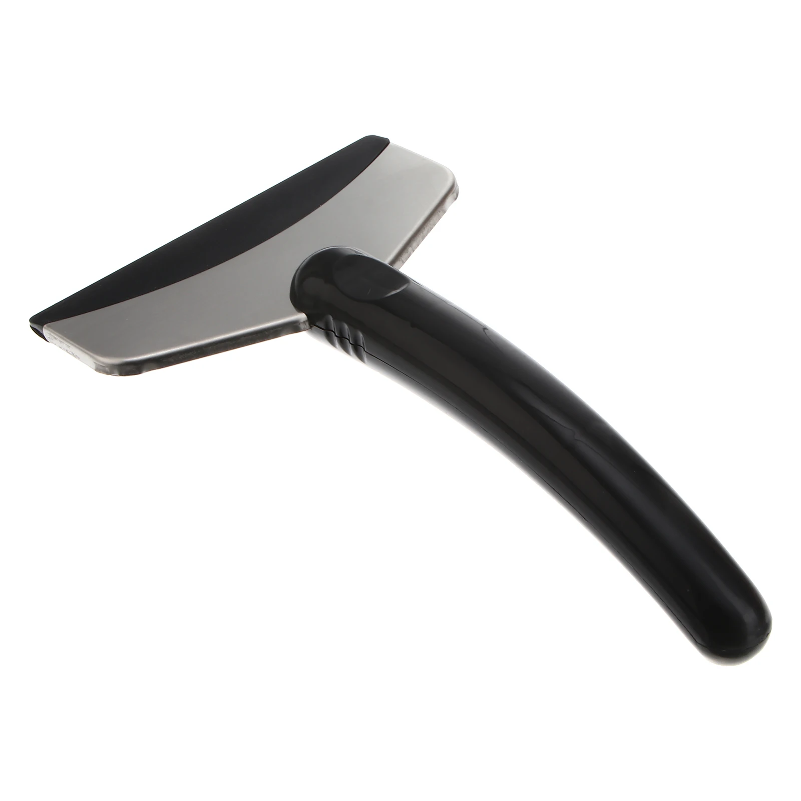 Pá para carro preto 18*11cm de aço inoxidável pá de gelo automática raspador de gelo ferramenta de remoção de neve de veículo automático alça abs