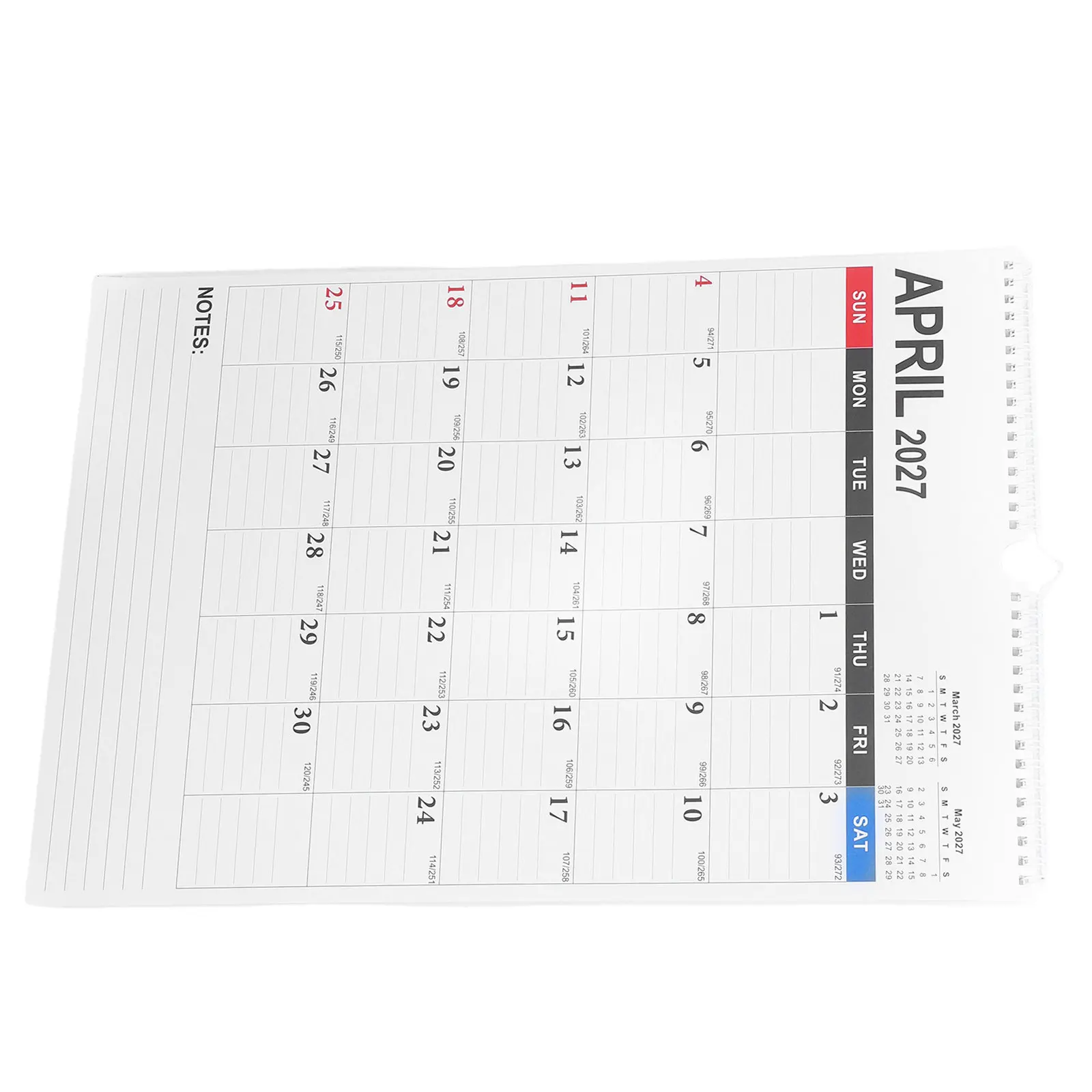 

2026-2027 Wall Calendar Minimalist Hanging Monthly Planner for Home Office Classroom Scheduling Countdown Calendar