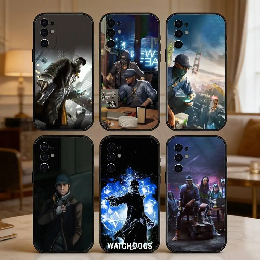 The Fox Aiden Pearce W-Watch D-Dogs Phone Case For Samsung S25,S24,S21,S22,S23,S20,Ultra,S26,Plus,Fe,Note,5G Black Cover
