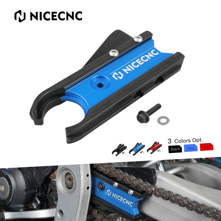 NICECNC ATV YFZ 450R Swingarm Swing Arm Chain Guide Slider Seal Guard for YAMAHA YFZ450R 2009-2023 Billet Aluminum CNC Machined