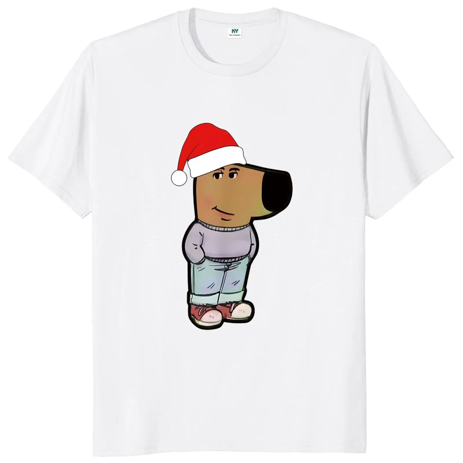 I'm Just A Chill Guy Dog Meme T Shirt 2024 Christmas Gift T-shirt For Men Women 100% Cotton Soft Unisex Tee Tops EU Size