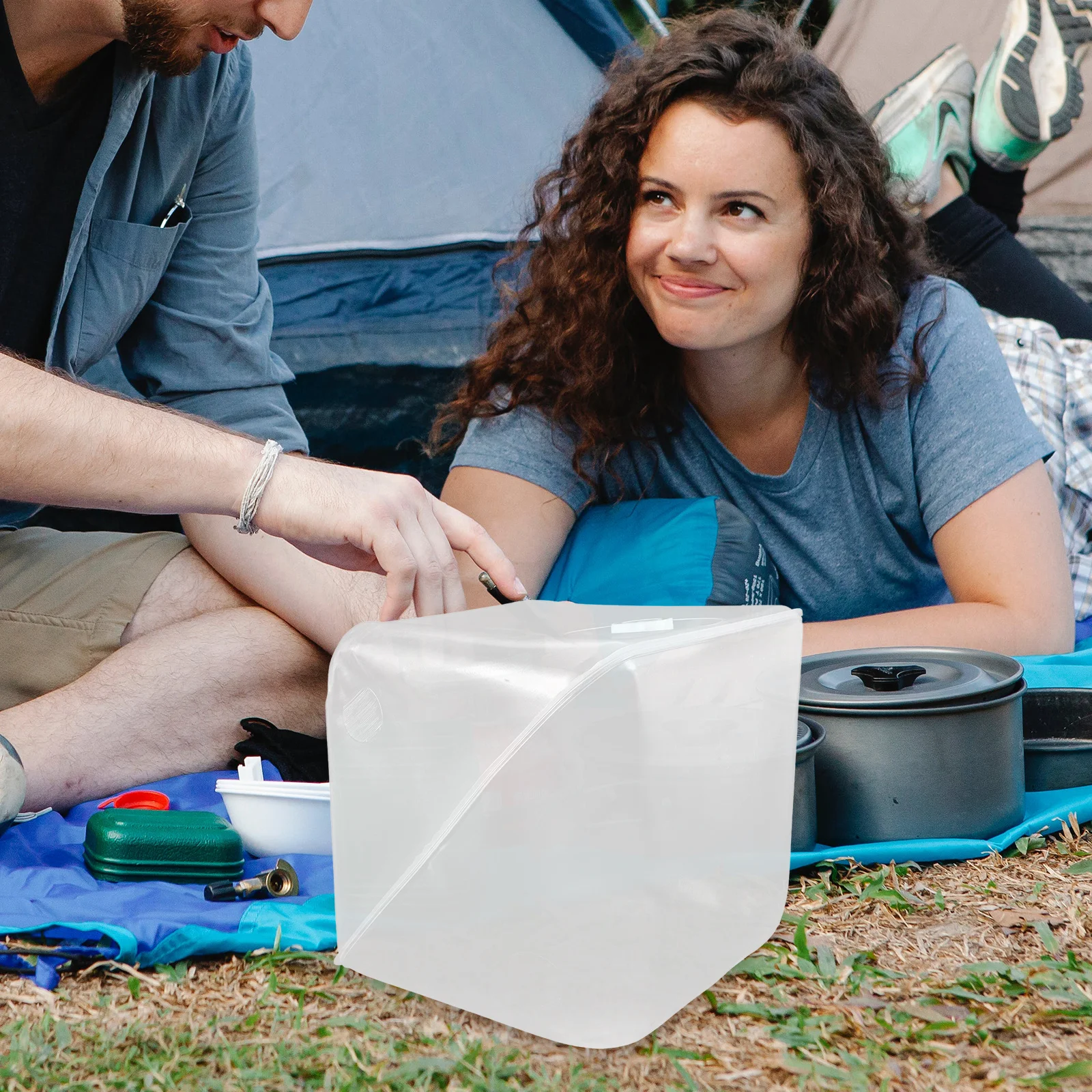 

20L Portable Folding Bucket Container For Camping Hiking Fishing Travel Outdoor Lightweight Storage Tank Emergency Water Jug