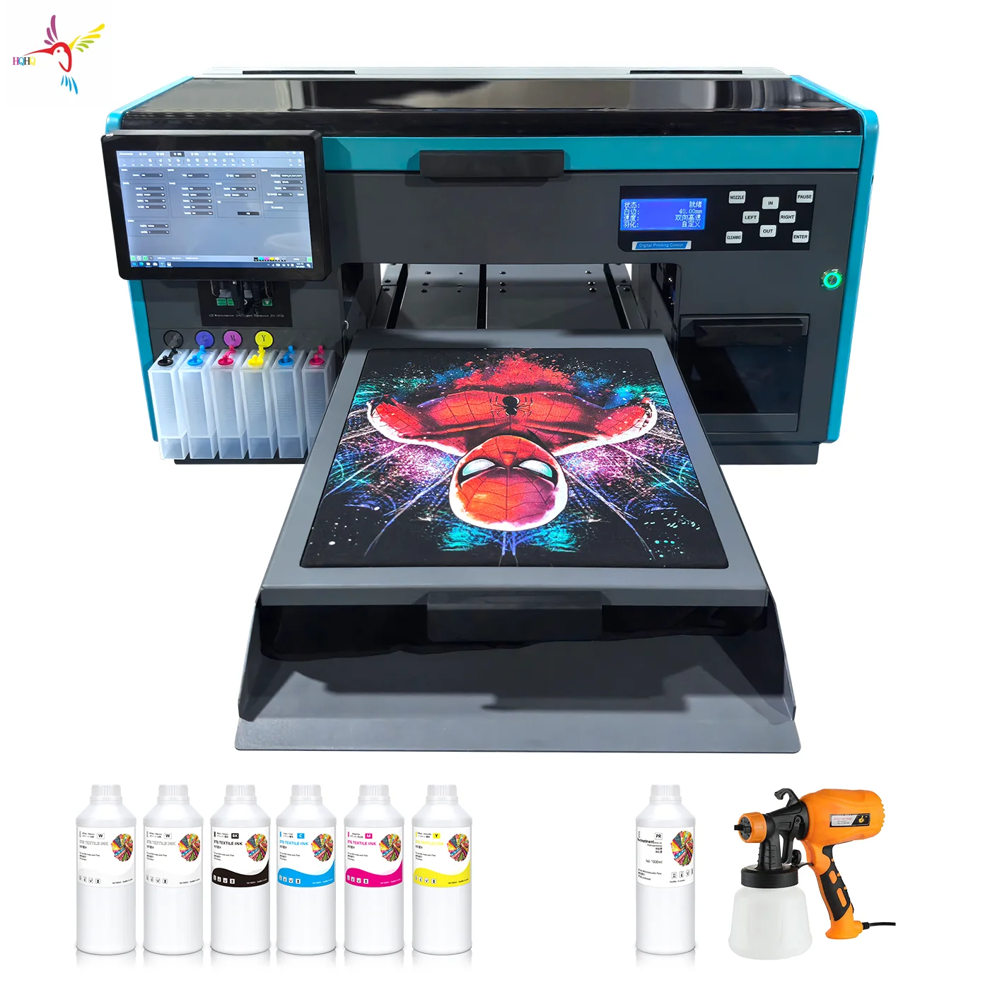 A3+ DTG Printer 4720 printhead for T Shirt Hoodie and Clothes Come Included