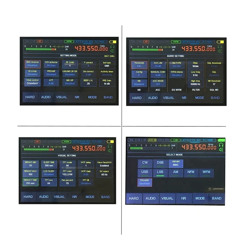 Radio de banda completa con pantalla táctil de 3,5 pulgadas, receptor DSP SDR con antena, malaquita SDR Pro, 50Khz-2GHZ