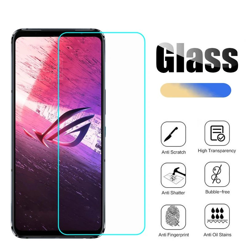 on Vidrio ROG PHONE 5S Tempered Glas Screen Protector 9H Protective Glass Phone Film For ASUS ROG Phone 5s Pro ZS676KS Pelicula