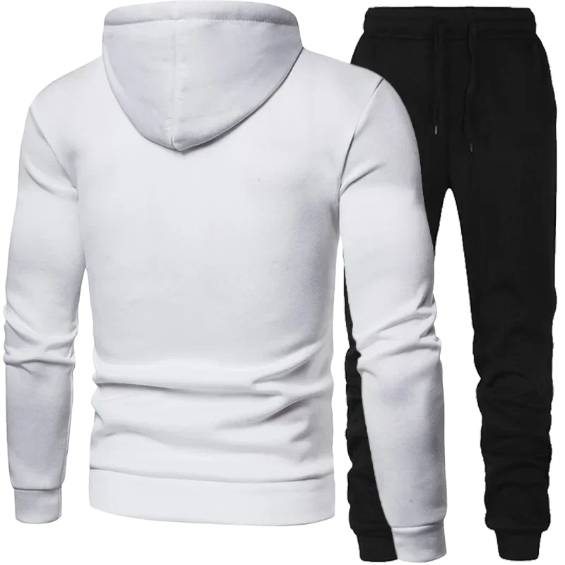 Männer Kleidung Geflecktes Sweatshirt Anzug Hoodie und Hosen Anzug Herren Mode Anzüge männer Winter Kleidung Neue Zwei Stück Set