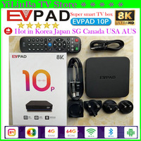 [Genuine] EVPAD 10P 4GB 64G JP Korea tv box USA 2024 hot sell Asia SG Japan CA set top box EVPAD10S 2G 32G update from 6P tv box
