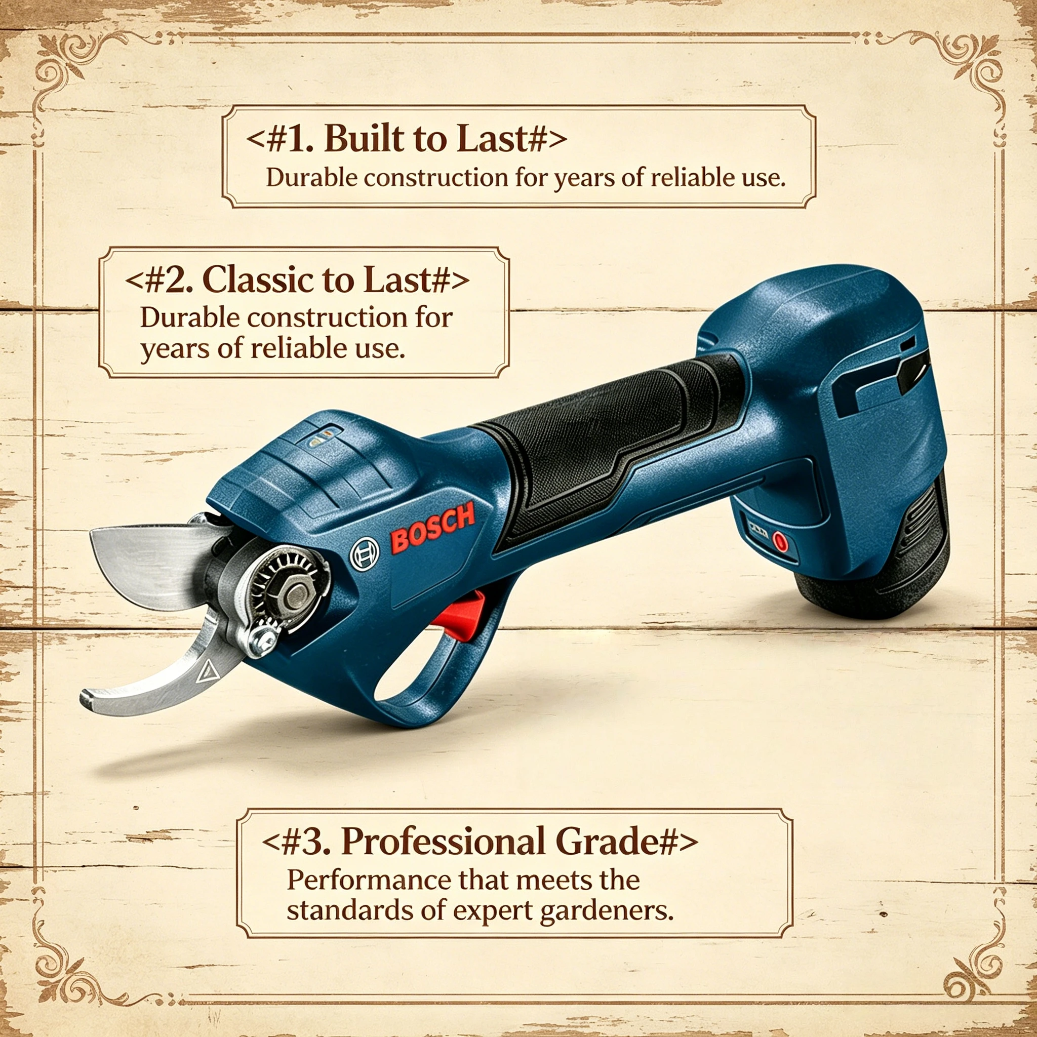 

BOSCH 12V Pro Pruner Professional Cordless Secateurs Brushless Motor Bosch Professional Electric Tools
