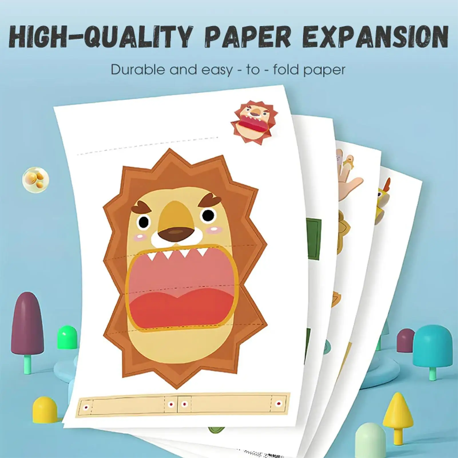 Paper Craft Kit 3D Paper Folding Book Educational Craft Project Set For Teens Beginners Enthusiasts Classroom School Home Girls