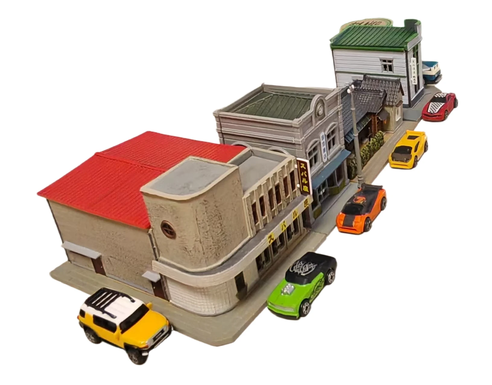 Diorama 1/150 Sceny z ulic Tokio z 2005 roku Model budynku Japoński model kina zestawy modelarskie DIY Akcesoria do widoków miejskich ulic