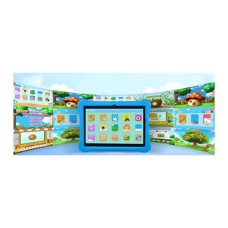 Top-10 Inches Children Tablet For A133 Android 4+64G Smart Learning Machine With Parental Controls EVA Tablet