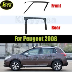 Car Window Upper Rubber Strip Sealing Black For Peugeot 2008 Glass Lifter Guide Groove Mud Trough