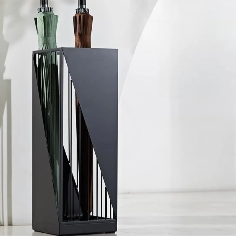 

Nordic Style Iron Umbrella Rack Creative Office Umbrella Holder Minimalist Rain Organizer Bin Home Storage Bucket