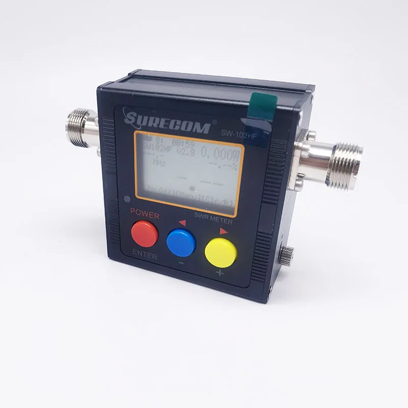 Misuratore di watt originale Surecom SW-102HF 1,5-70 MHz 120 W di potenza e SR Misuratore per ricetrasmettitore HF per autoradio CB