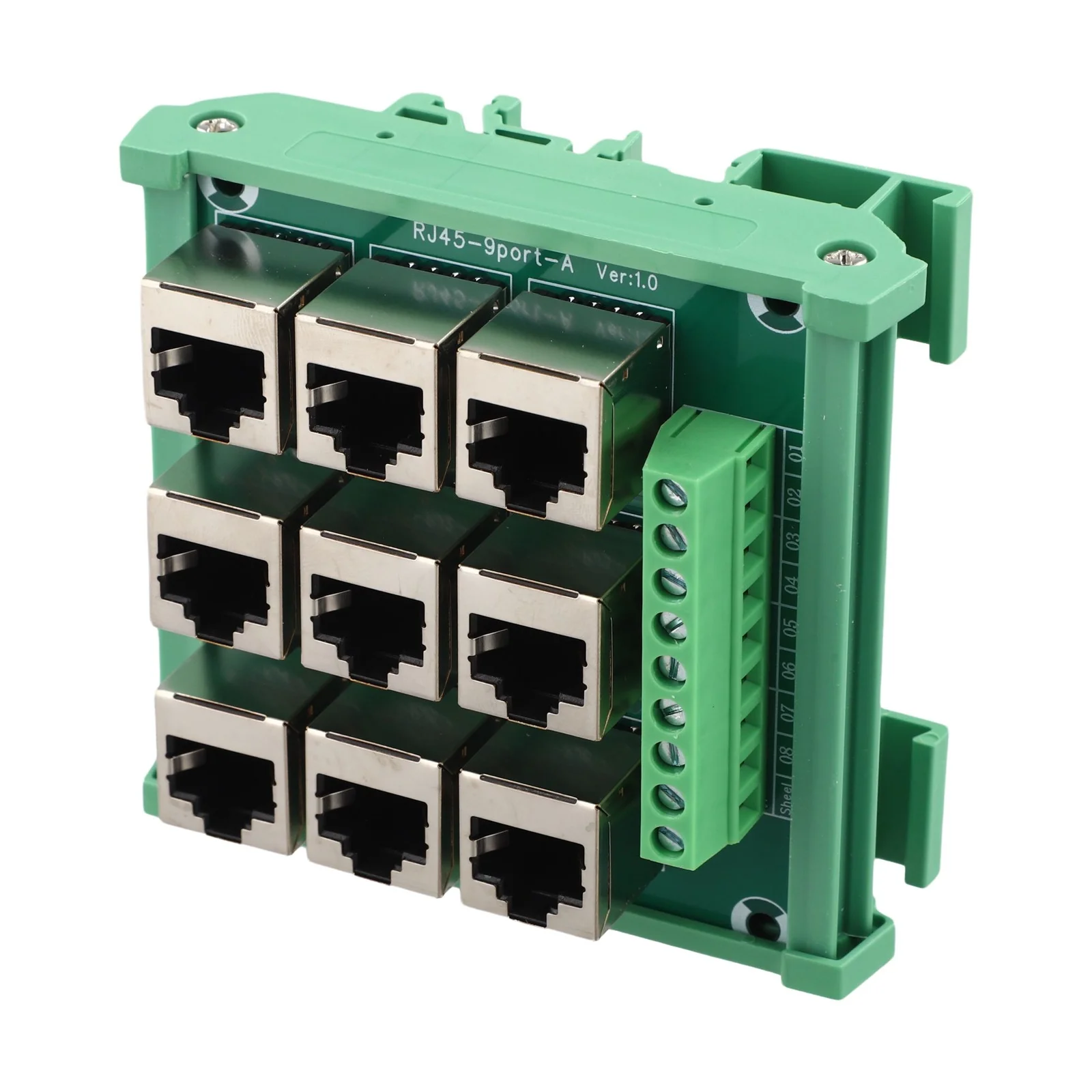 Control Panel Installation Ethernet Terminal Block Easy Installation Din Rail Mount Din Rail Adapter Data Transmission Module