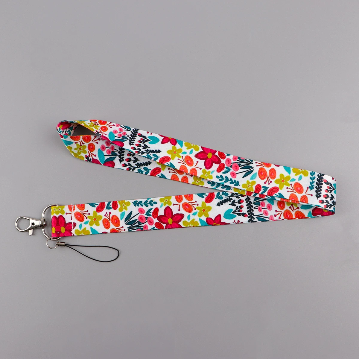 Flower Lanyards Keychain ID Card Pass