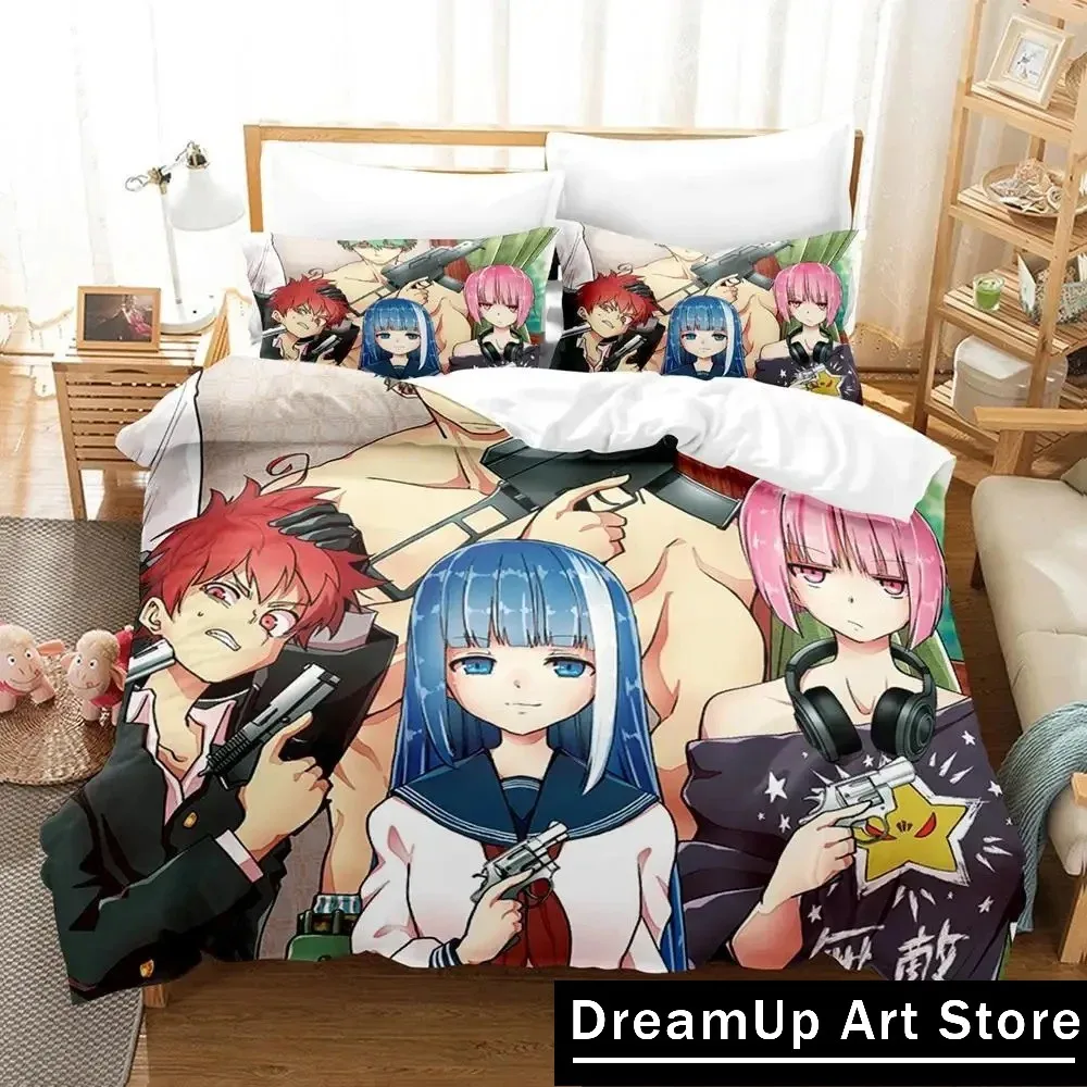 3D Print Anime Mission Yozakura Family Bedding Set Cute Quilt Cover Bed Cover With Pillowcase Twin Single Queen King Size