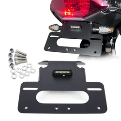 Misura Per Kawasaki Ninja 300 EX300 Ninja 250 ZX250 Z300 Z250 2013-2018 Portatarga Posteriore Tail Tidy Fender Eliminator Kit