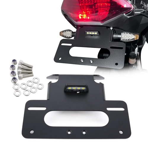 Imagen 1 del producto Ajuste para Kawasaki Ninja 300 EX300 Ninja 250 ZX250 Z300 Z250 2013-2018 soporte para matrícula Kit eliminador de guardabarros limpio trasero