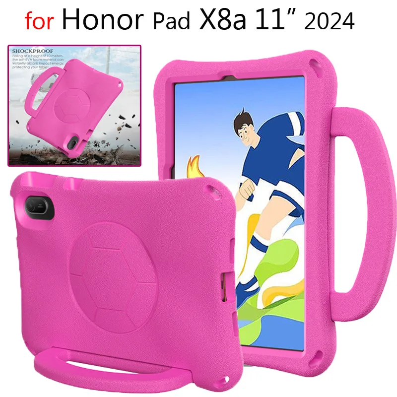 

Чехол для Huawei Honor Pad X8A NDL-W09 11 дюймов 2024 X9 X8 Pro X8 X8 Lite 10,1 дюйма V6 V7 10,4 дюйма EVA Детский безопасный чехол-подставка для планшета