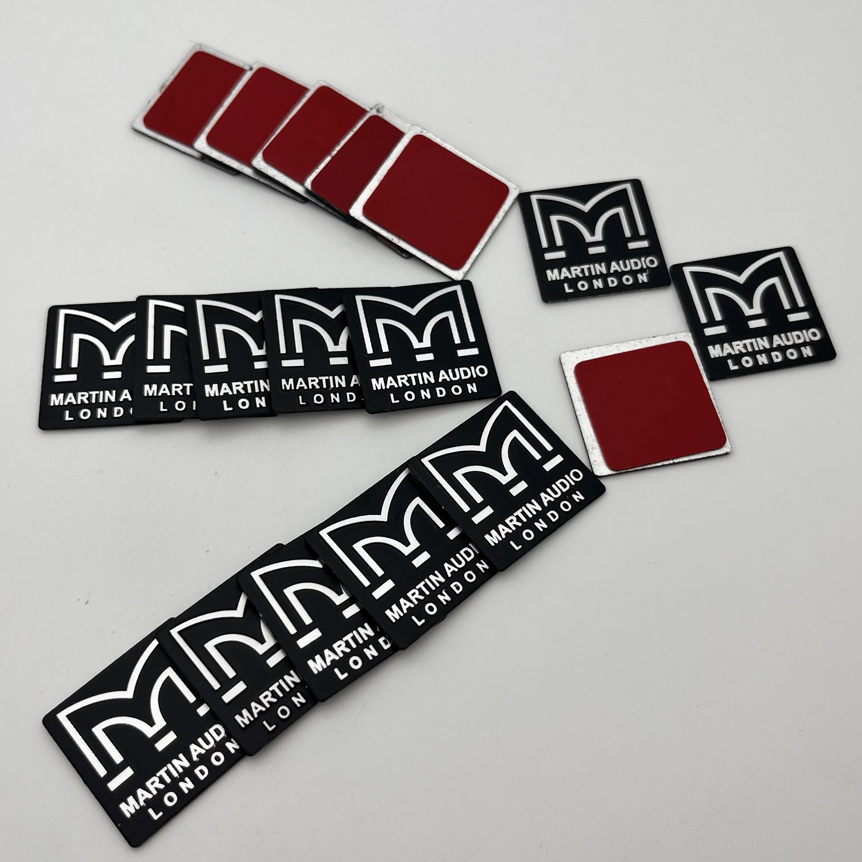 30pcs 50pcs 40mm X 40mm 3D Metal Fit For MARTIN AUDIO LONDON Car Speakers Badge Logo Car Styling Decoration Accessories Stickers