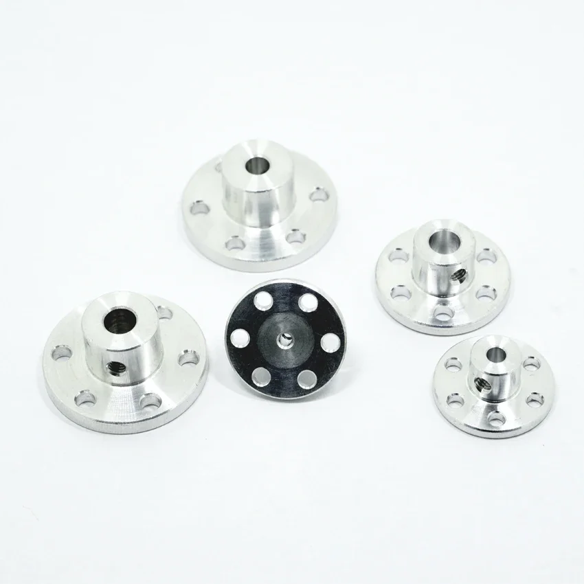 High-Strength TDF Aluminum Alloy Multi-Hole Flange Coupling, Smooth Shaft Guide & Axle Bracket for Smart RC Cars