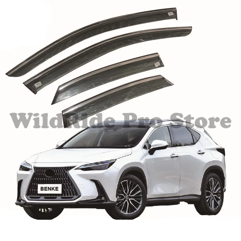 

1 комплект, боковой ветрозащитный козырек для Lexus NX350 2021 2022, канальные защитные козырьки от дождя, дефлектор окна