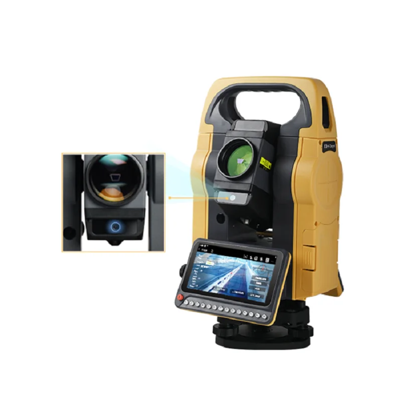 Hi-target HTS-720 Reflectorless 1000m CAD Stakeout, Select Points Smart Android Total Station with 5.5-inch touch screen