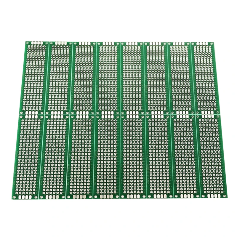 6PCS 2*8CM double-sided spray tin universal board 2.54MM pitch universal circuit board experimental test board hole board