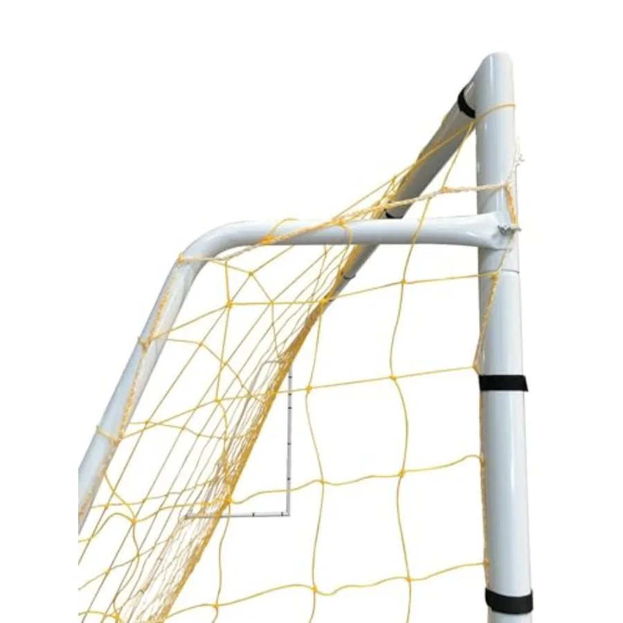 هدف كرة قدم فولاذي عالي التحمل مقاس 18.5 × 6.5 قدم مع شبكة لتنظيم لعب دوري الشباب والممارسة الاحترافية