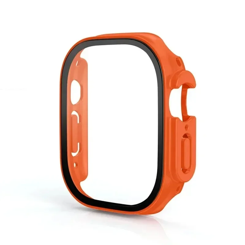 Glas+PC-Schutzhülle für Apple Watch Ultra 4 3 2 49mm Smartwatch Stoßfänger+Displayschutzfolie Gehärtetes Glas iWatch Series Ultra 49mm Zubehör – Detail 22