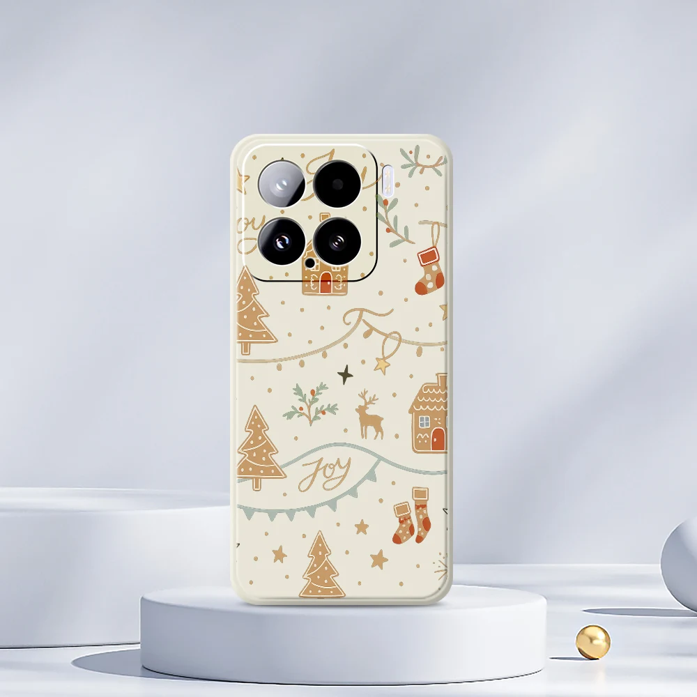 Custodia per cellulare in stile natalizio per Xiaomi Mi 15 Ultra Mi 14T 13T 11T Pro Cover per Xiaomi Mi 13T Pro Mi 11T Pro Custodia in silicone