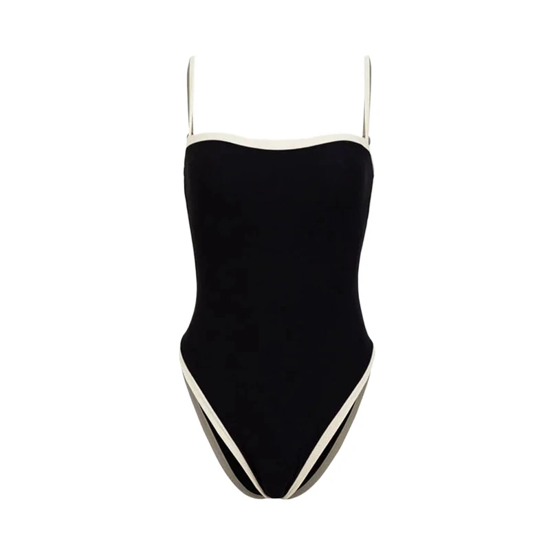 

1 set Sexy High Cut Halter One Piece Swimsuit Swimwear Women Push Up Bathing Suit Beach Outfits For Women