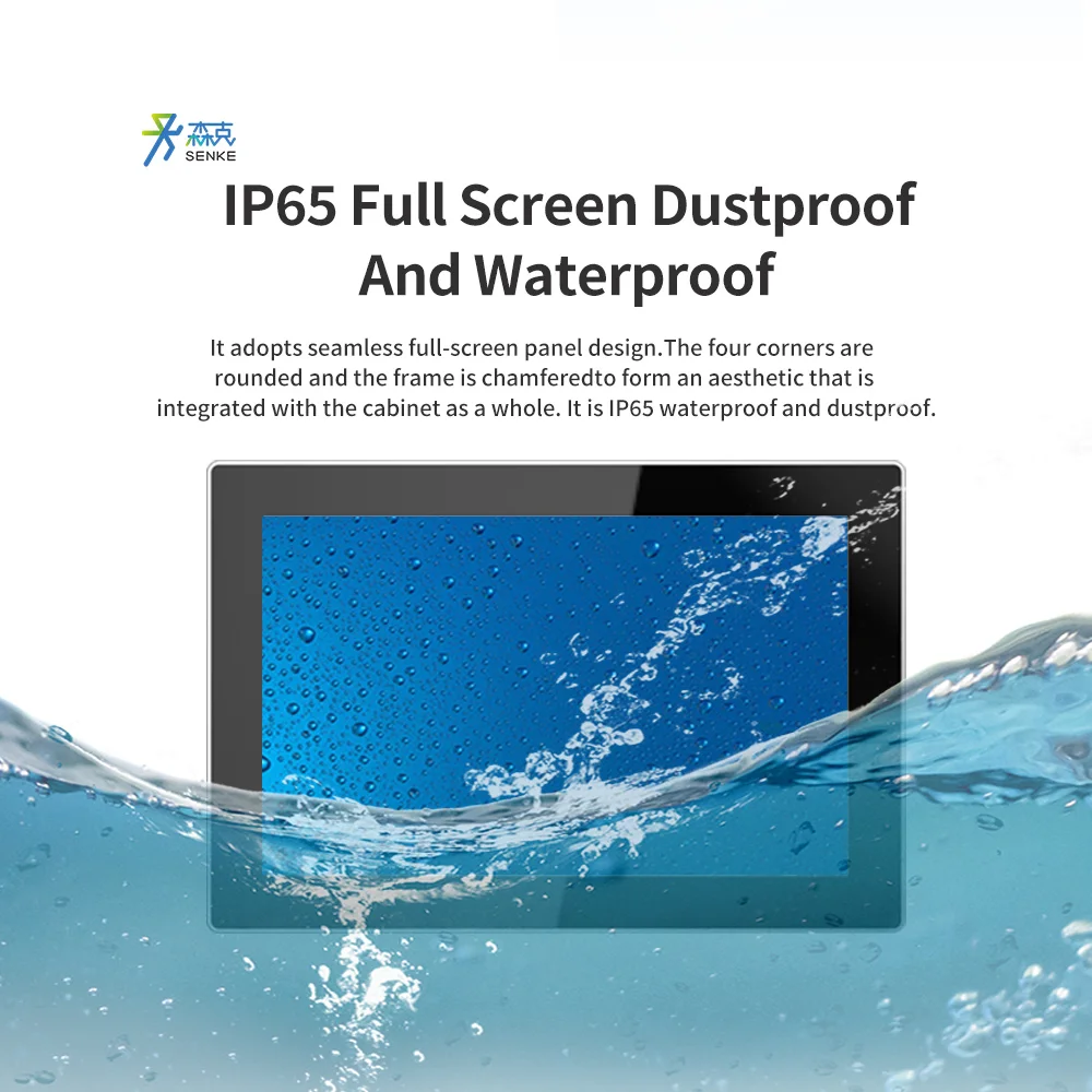 Industrial Screen Panel Pc Senke 13.3 Inch Industrial One Pc Embedded Fanless Industrial Touch Panel Pc