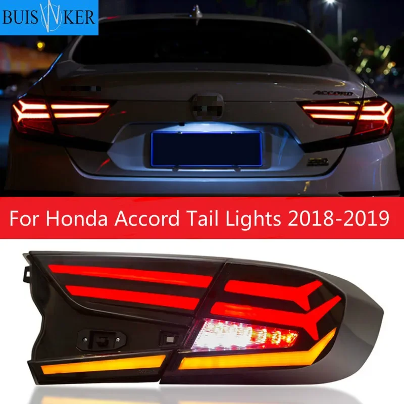 

Car Styling LED Tail Lamp for Honda Accord Tail Lights 2018-2019 for Accord Rear Light DRL+Turn Signal+Brake+Reverse LED light