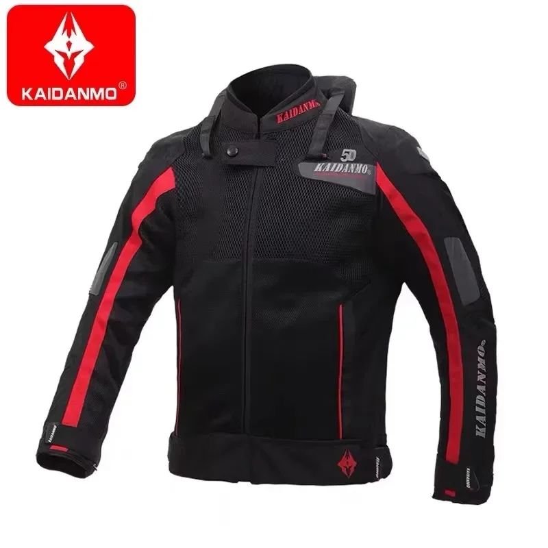 

KAIDANMO Motorcyclist Jacket for Men and Women Fall Resistant Motorcycle Jacket Four Seasons Waterproof Hump Summer Breathable