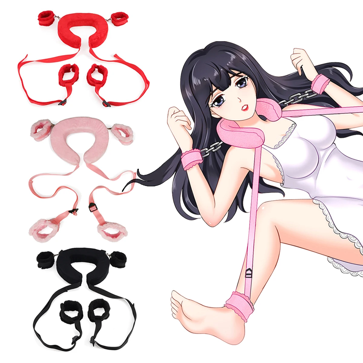 Coscia regolabile Bondage Cosce separate Bondage Peluche Set Bondage sessuale Abuso sessuale Posizione Aiuto Coppia alternativa SM Giocattoli sessuali