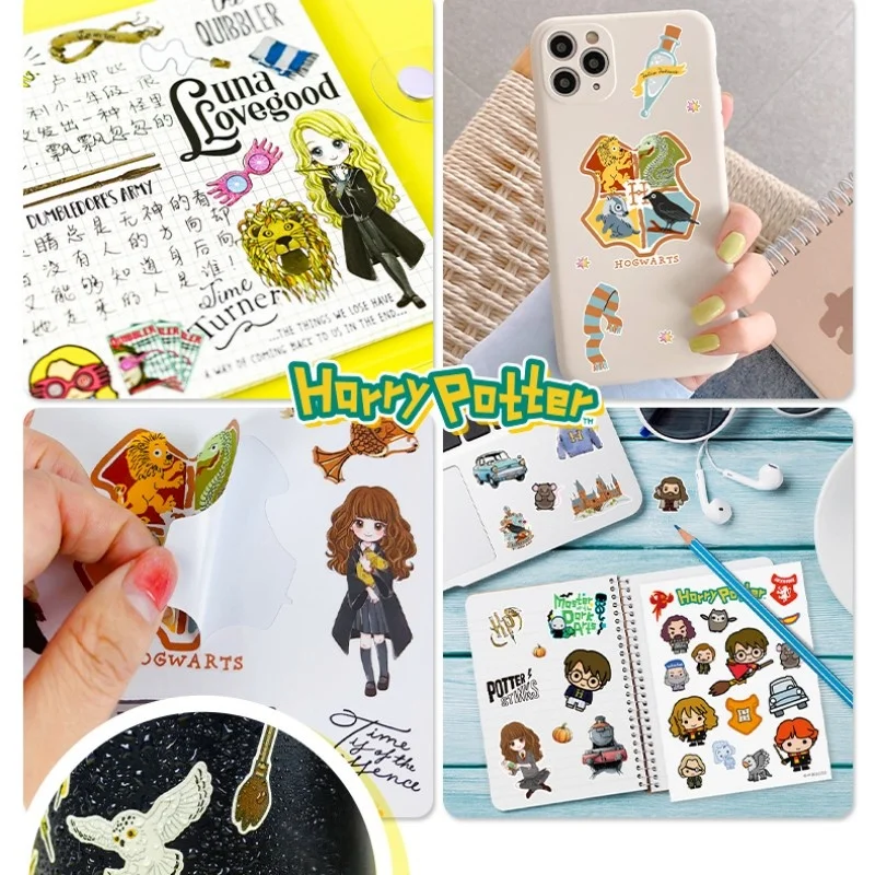 Genuine Harry Potter Stickers Washi Paper Materials Adhesive DIY Scrapbook Hand Made Decorative Journal Supplies Toys