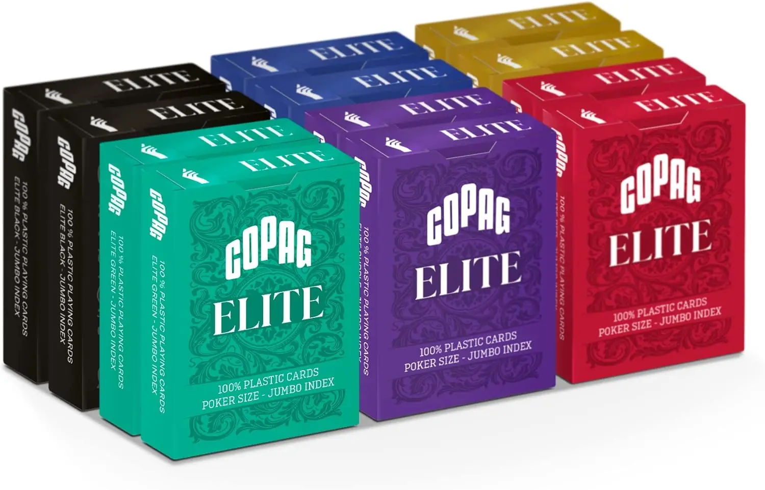 

Copag Elite 100% Plastic Casino Infrared Marked Decks For Infrared Glasses & Infrared Contact Lenses